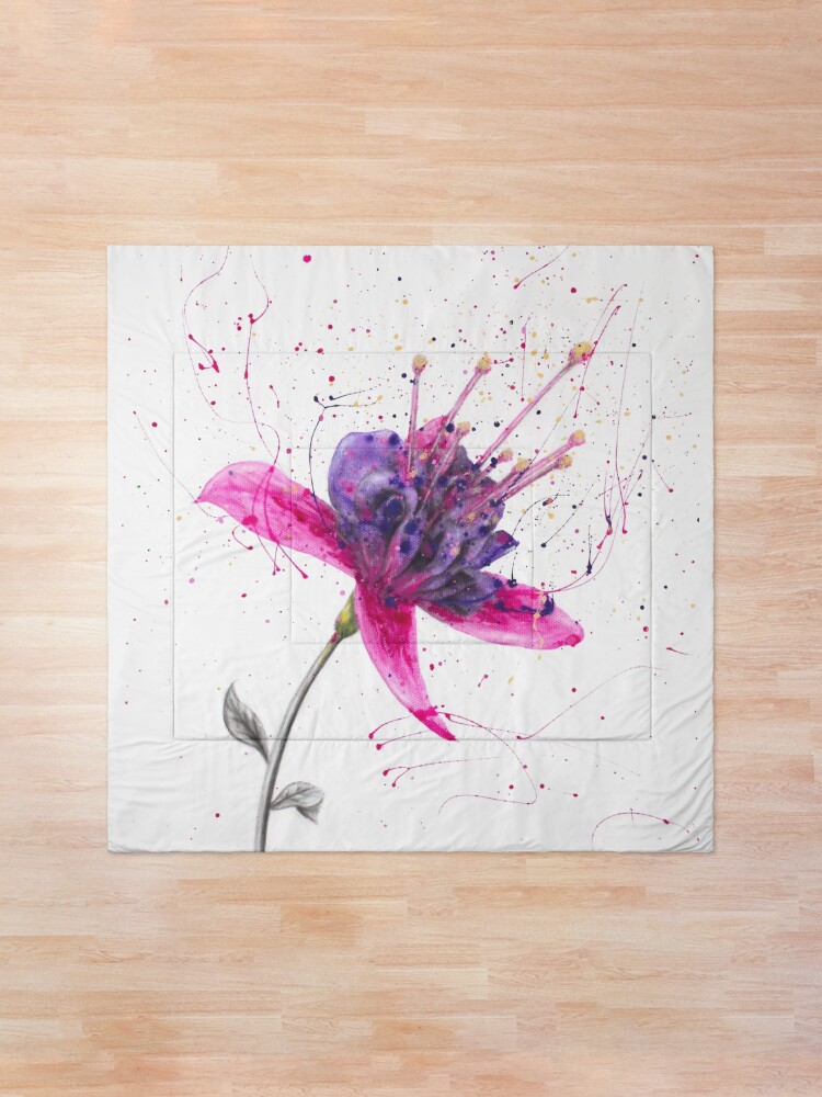 Alternate view of Amethyst Bloom Comforter