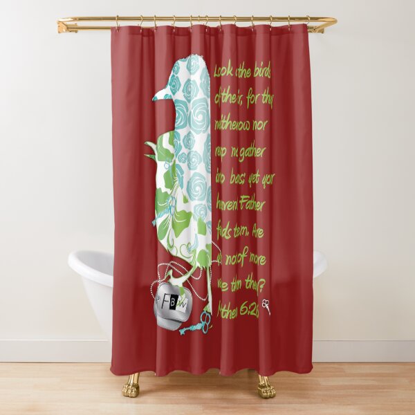Birds of the Air, Matthew 6:26 Shower Curtain