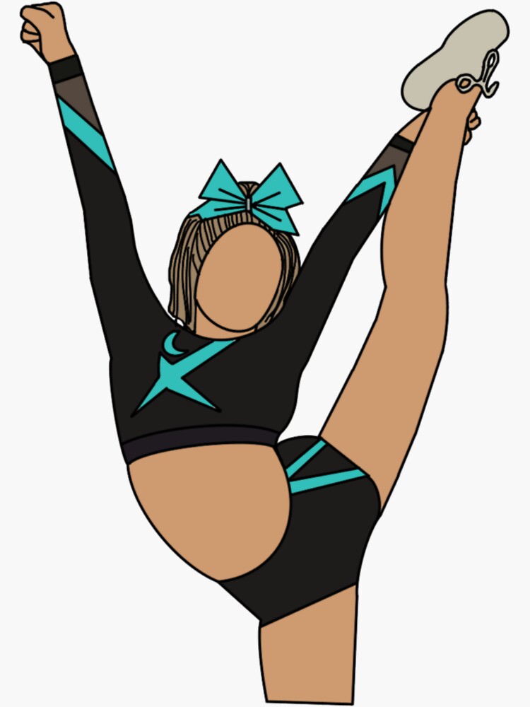 "Ryan Cummings Senior Elite Cheer Illustration" Sticker for Sale by