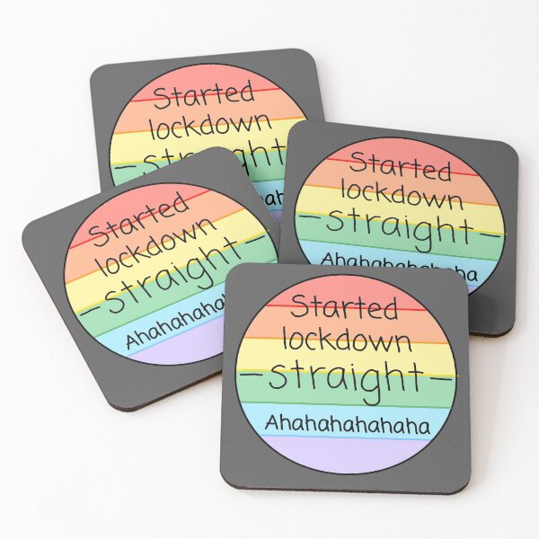 Item preview, Started lockdown straight ahahahaha- funny gay  designed and sold by emcazalet.