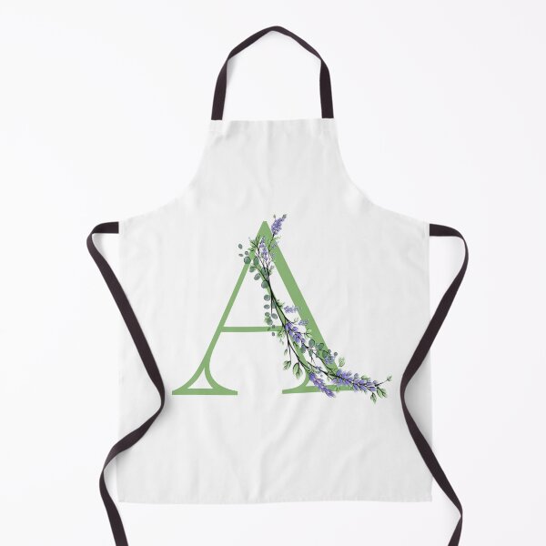 Item preview, The letter “A” | romantic Eucalyptus and Lavender floral illustration | floral Monograms designed and sold by hollycooper.