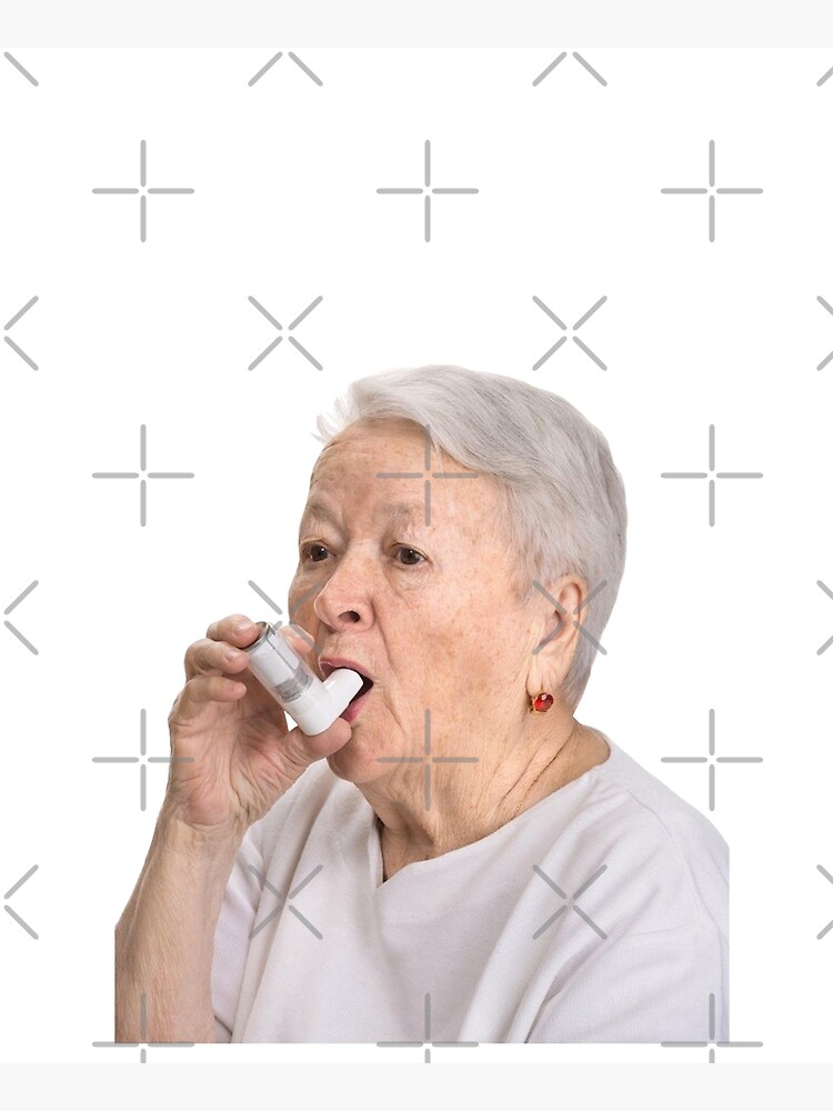 Old Lady with Inhaler by sophiapetrillo