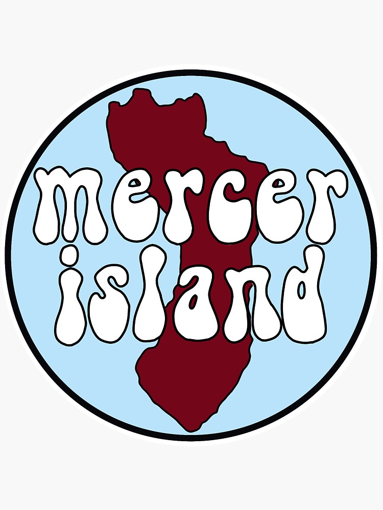 "Mercer Island" Sticker for Sale by rileyvetto Redbubble