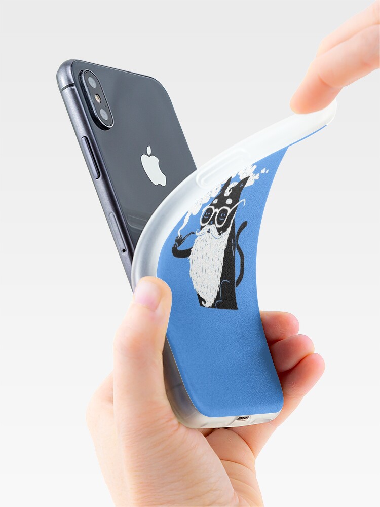 Alternate view of Whiskers And Pipe iPhone Case & Cover