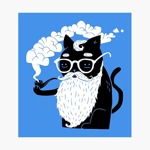 Whiskers And Pipe Photographic Print