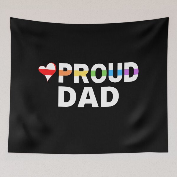 Item preview, LGBTQ Proud Dad designed and sold by The-Gayborhood.