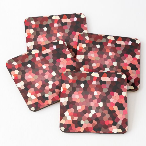 Item preview, Red modern geometric motif designed and sold by Francesko221.