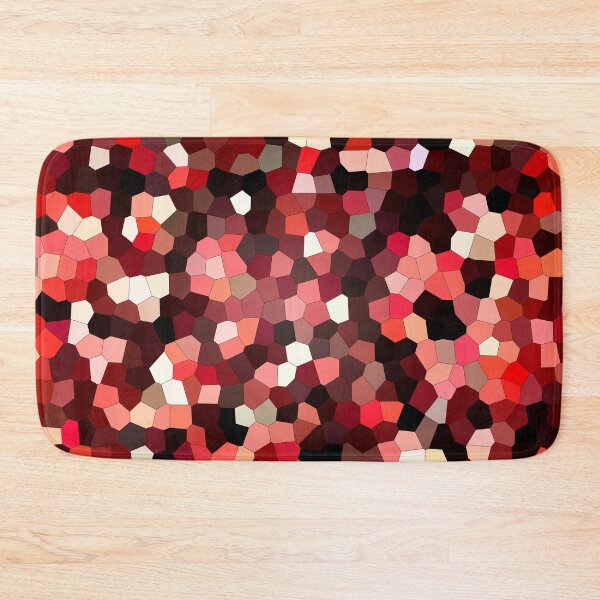 Item preview, Red modern geometric motif designed and sold by Francesko221.
