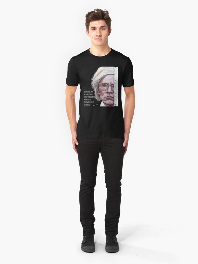 Alternate view of Advice from Warhol Slim Fit T-Shirt