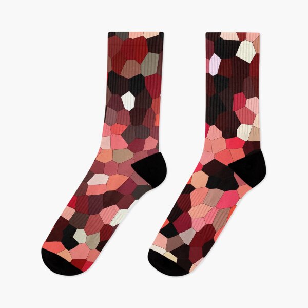 Item preview, Red modern geometric motif designed and sold by Francesko221.