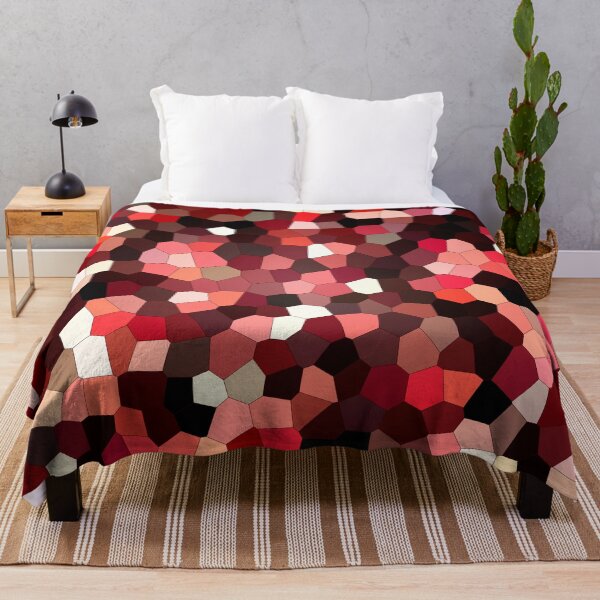 Item preview, Red modern geometric motif designed and sold by Francesko221.