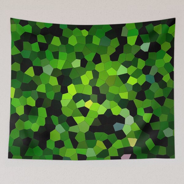 Item preview, Green modern geometric motif designed and sold by Francesko221.