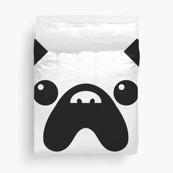 Item preview, Minimalist Pug Face / Screaming Face Rollercoaster Dude Illusion designed and sold by pelagio.