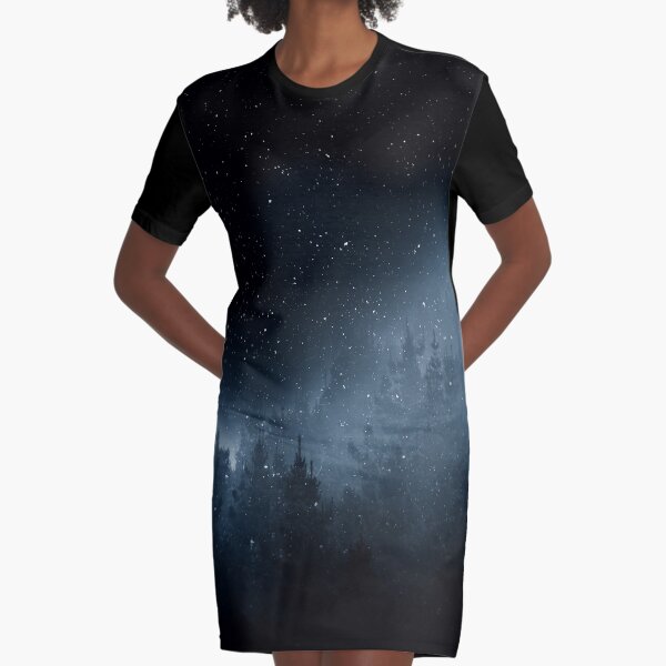 Alone in the night Graphic T-Shirt Dress