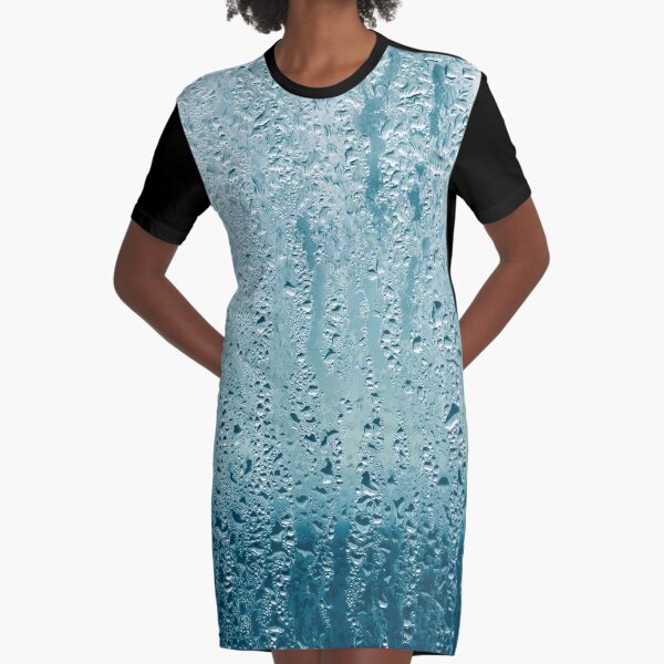 Wassertröpfchenregen Auf Glas T-Shirt Kleid