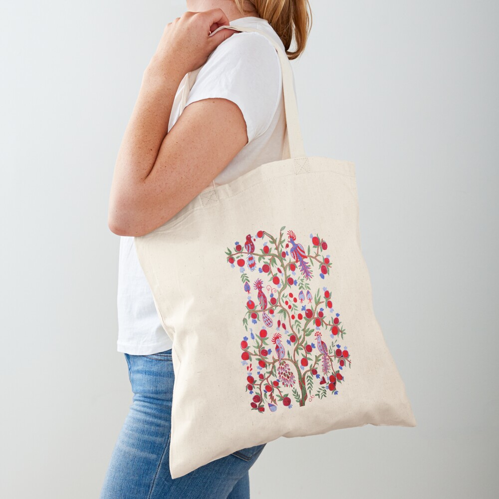 Serrv Tree of Life Embroidered Tote Bag