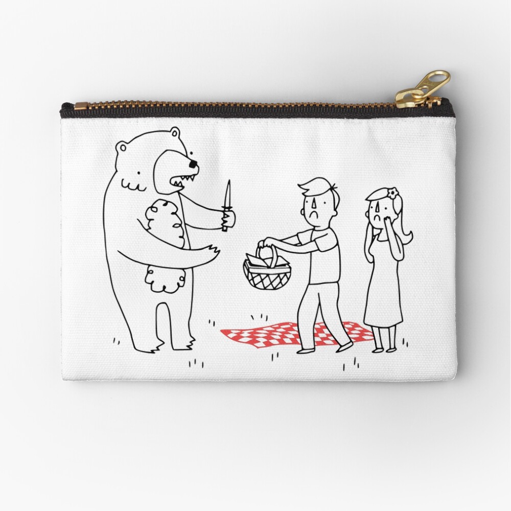 Picnic Bandit Zipper Pouch