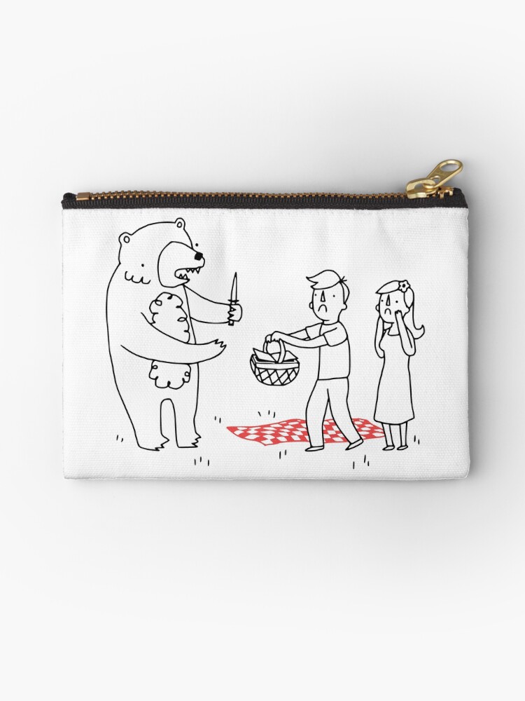 Thumbnail 1 of 4, Zipper Pouch, Picnic Bandit designed and sold by obinsun.