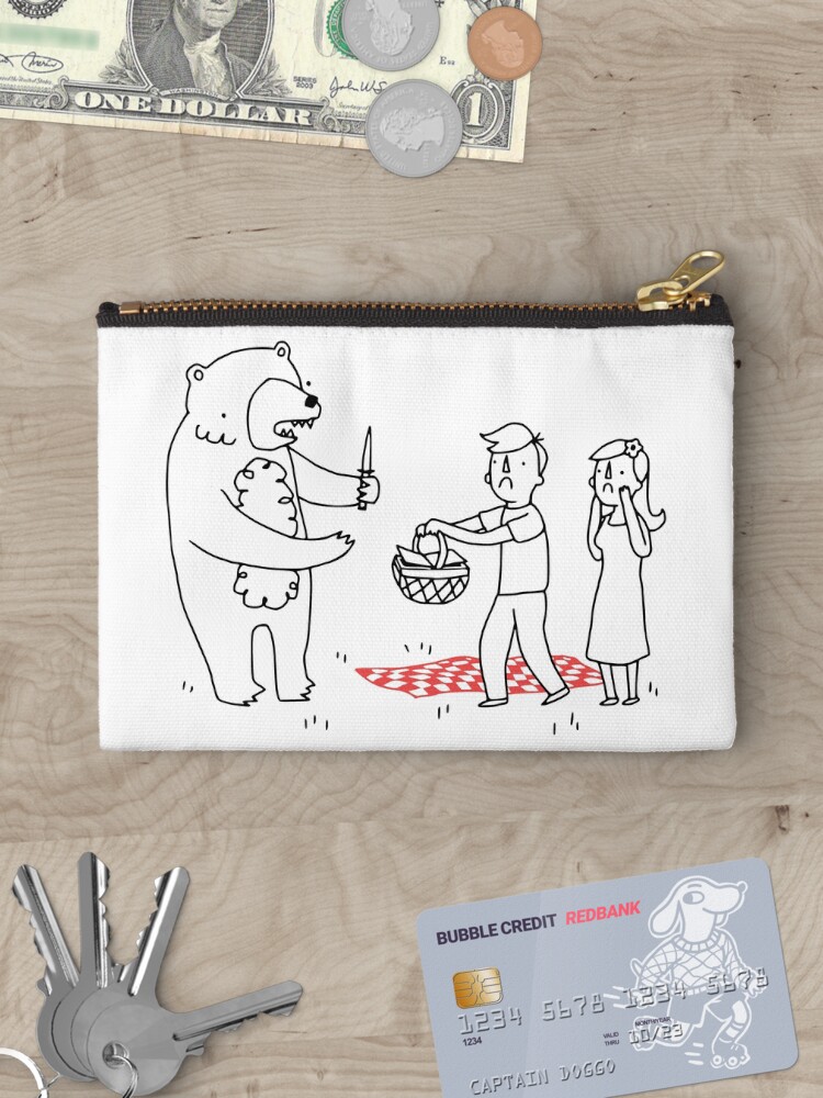 Thumbnail 3 of 4, Zipper Pouch, Picnic Bandit designed and sold by obinsun.