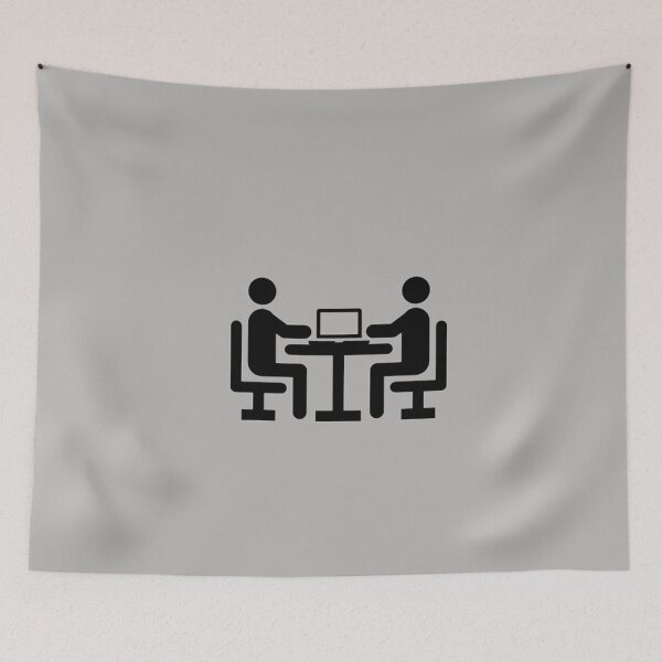 Item preview, Work from home buddy. WFH. Laptop-sharing at home. designed and sold by PaperDreamPod.