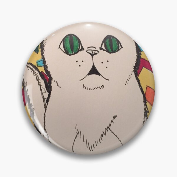 Item preview, Cat with Geometric Shapes-Color designed and sold by Mia Russell.