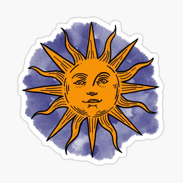 Hippie Sun Sticker For Sale By Katschuetz Redbubble