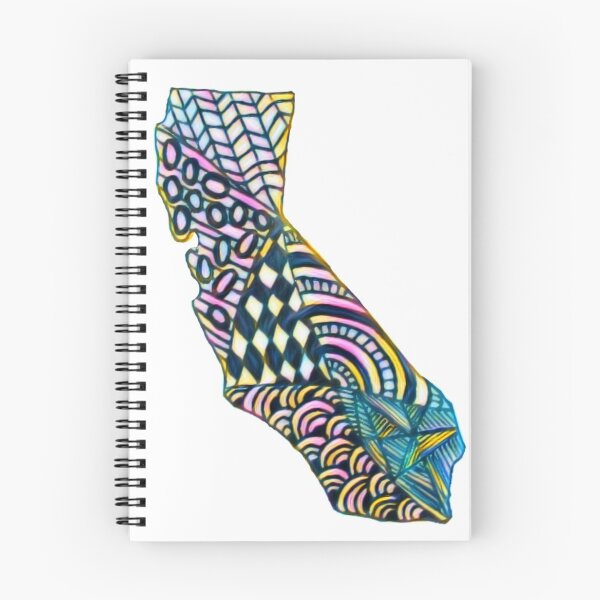 Item preview, Pink and Yellow California Zentangle designed and sold by dati2328.