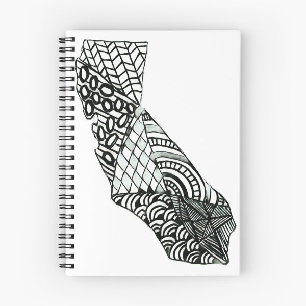 Aperçu de l'œuvre Californie Zentangle créée et vendue par dati2328.