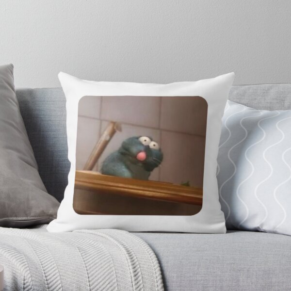 Ratatouille meme Throw Pillow