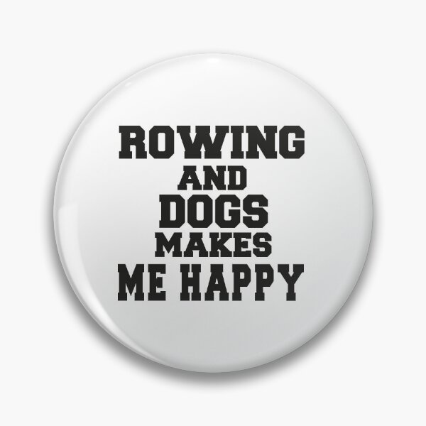 Item preview, ROWING AND DOGS MAKES ME HAPPY  : funny gift for her Cute Family Gift idea for Mom designed and sold by DIGIL DOWN.