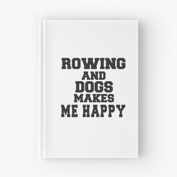 Item preview, ROWING AND DOGS MAKES ME HAPPY  : funny gift for her Cute Family Gift idea for Mom designed and sold by DIGIL DOWN.