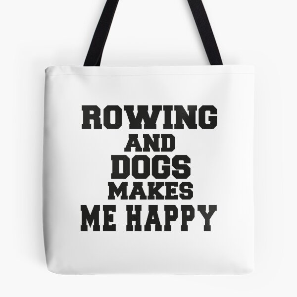 Item preview, ROWING AND DOGS MAKES ME HAPPY  : funny gift for her Cute Family Gift idea for Mom designed and sold by DIGIL DOWN.