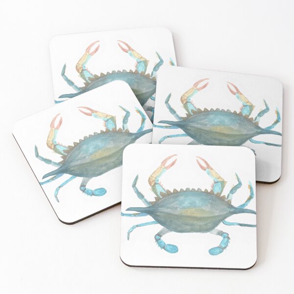 Item preview, Watercolor Blue Crab designed and sold by amyhags.
