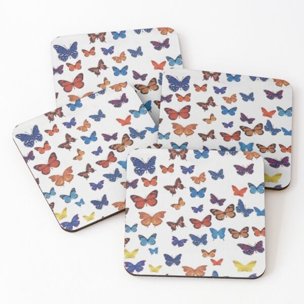 Item preview, Colorful Rainbow Butterfly Print Face Mask designed and sold by laurencude.