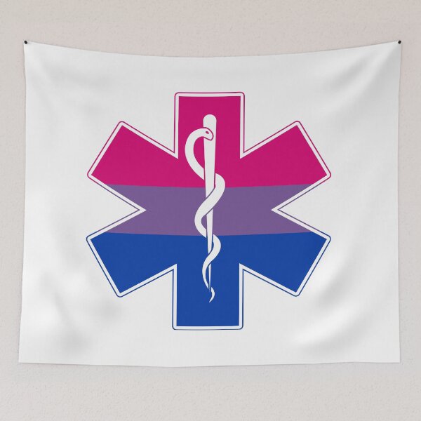 Item preview, Star of Life Bi Pride designed and sold by Sun Dog Montana.