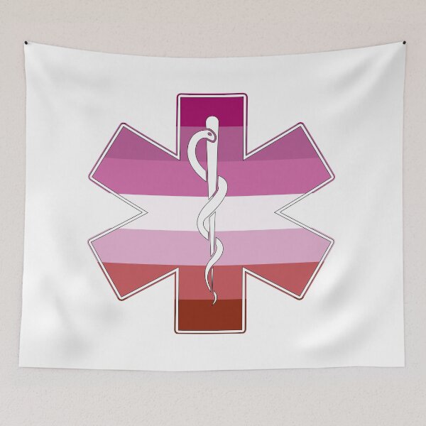Item preview, Star of Life Lesbian Pride designed and sold by Sun Dog Montana.