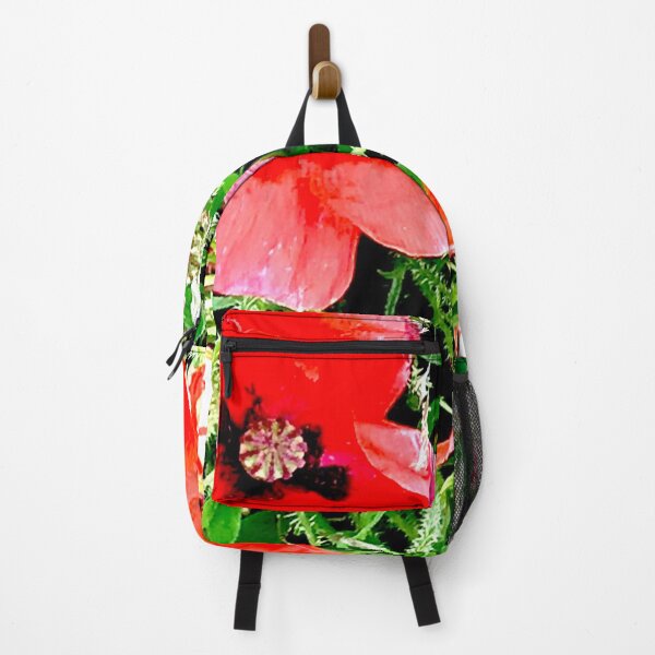 Item preview, Poppy field, grass seed heads and Poppies designed and sold by GingerCatCo.