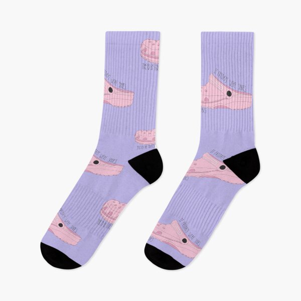 Item preview, Cute and funny pastel pink crocs pun sticker designed and sold by Firandi.
