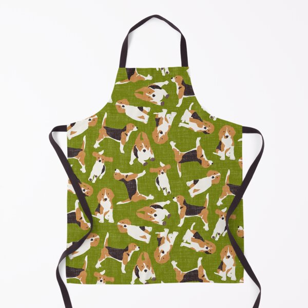 Vista previa del artículo con la obra «beagle scatter green», diseñado y vendido por scrummy.