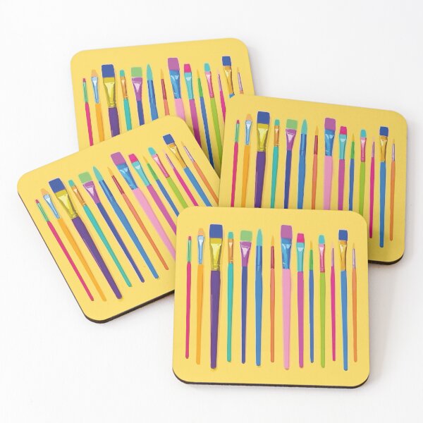 Item preview, colourful paint brushes designed and sold by am-mantilla2156.