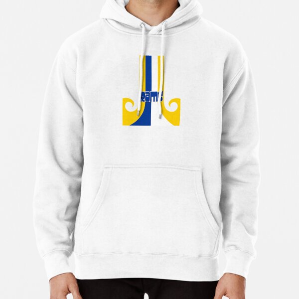 Just Ram It - Blue & Yellow on Bone Pullover Hoodie for Sale by Ramheart