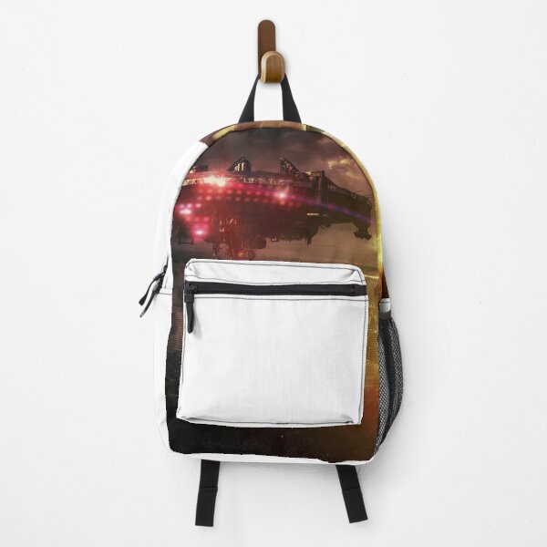 Item preview, Colorful UFO Spaceships Over City designed and sold by mydesignsbylar.