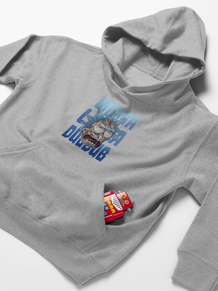 Alternate view of Mecha Rick Kids Pullover Hoodie
