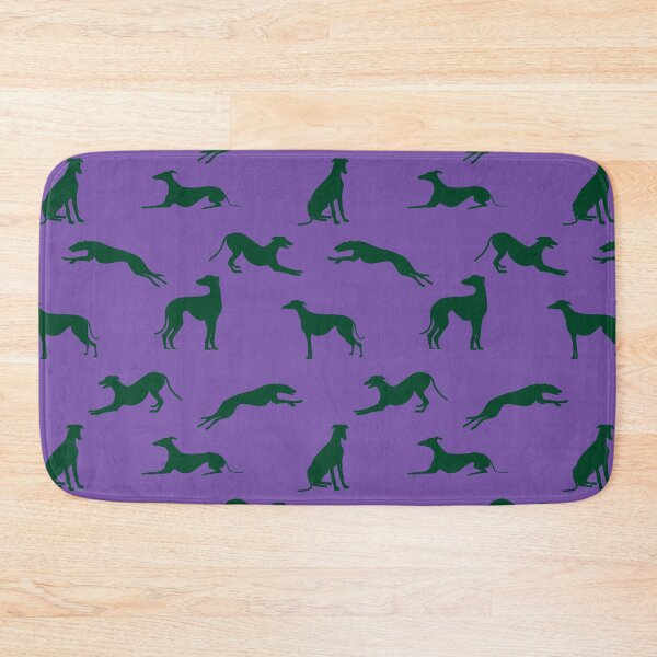 Item preview, Greyhound Silhouettes - Green on Purple designed and sold by GreytGraphicals.