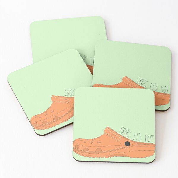 Item preview, Croc it's hot funny pun crocs sticker designed and sold by Firandi.