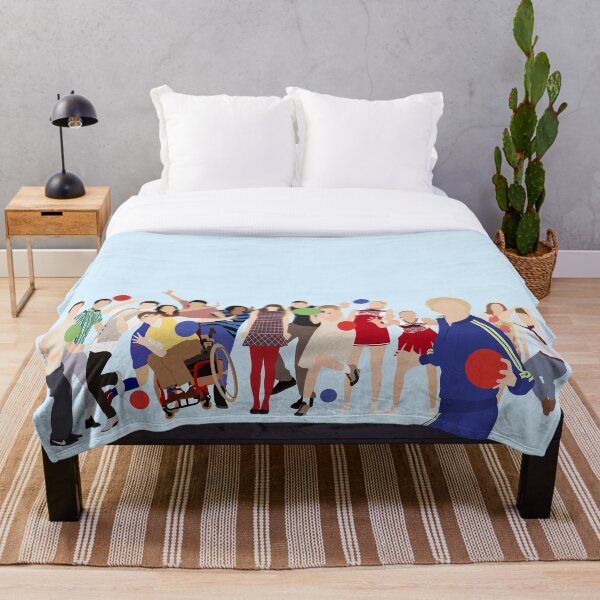 Glee Characters Throw Blanket