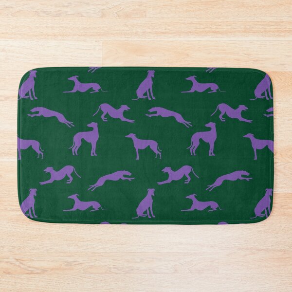 Item preview, Greyhound Silhouettes - Purple on Green designed and sold by GreytGraphicals.