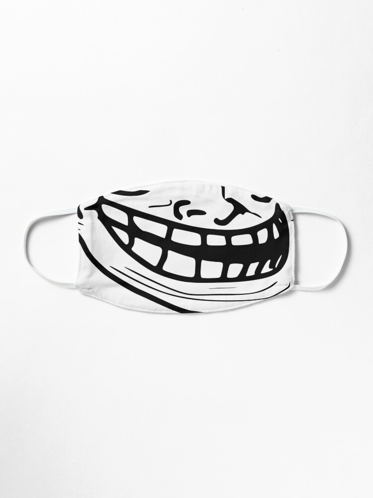 Trollface Mask Mask By Rksdesigns Redbubble - roblox troll face mask