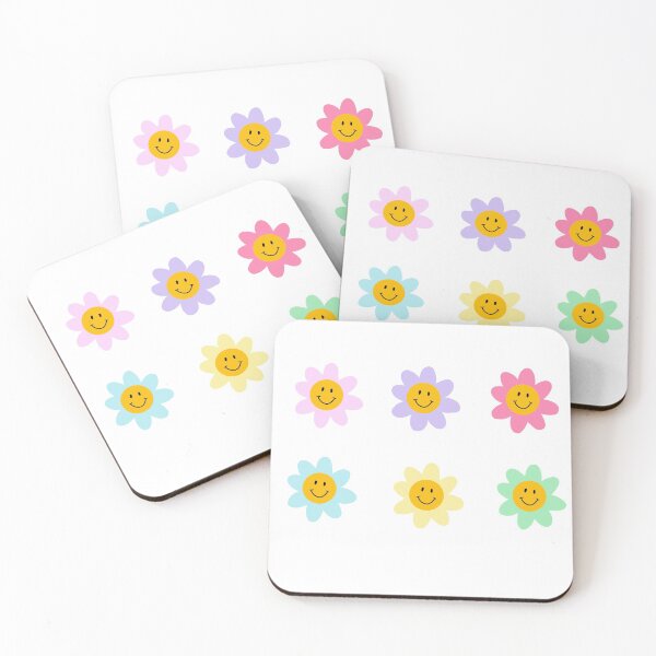 Item preview, Colourful Smiley Face flowers  designed and sold by honeystickersz.