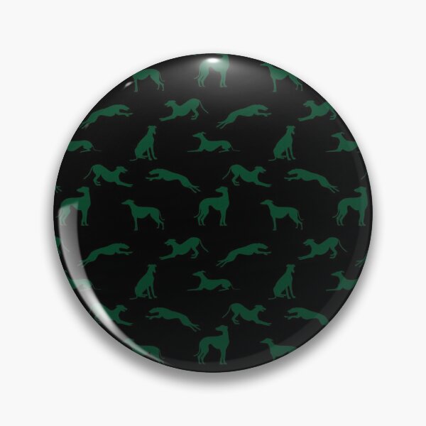 Item preview, Greyhound Silhouettes - Green on Black designed and sold by GreytGraphicals.